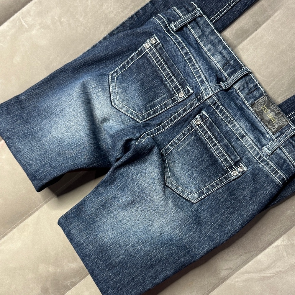 ZCO Jeans Women's Distressed Embellished Skinny‎ Blue Jeans Size 1 - Picture 13 of 13